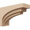 Ekena Millwork 7"W x 21"D x 14"H Classic Rockford Rough Cedar Woodgrain TimberThane Corbel, Primed Tan CORUR07X21X14ROCRCPR - alternate 1